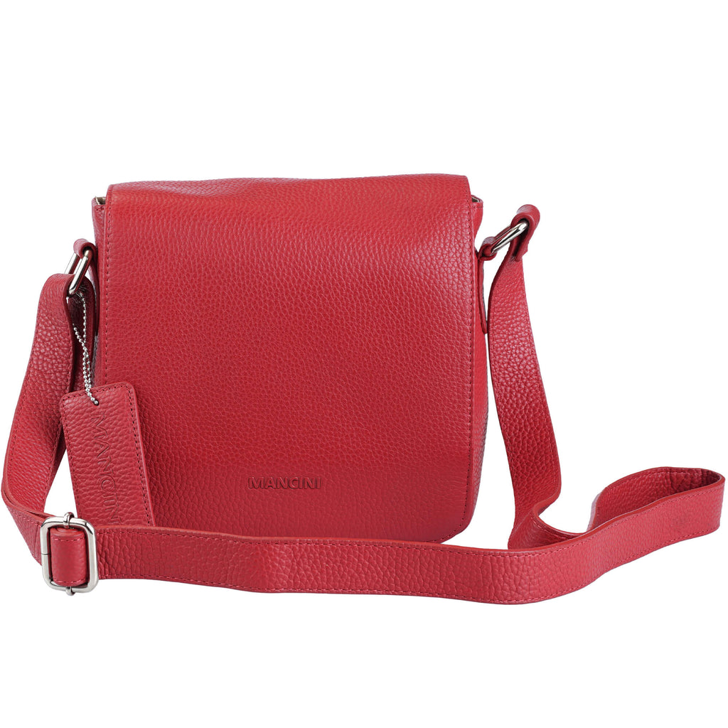 Mancini Pebbled Sac à bandoulière Page HBP1072 | Cuir - Dealorys