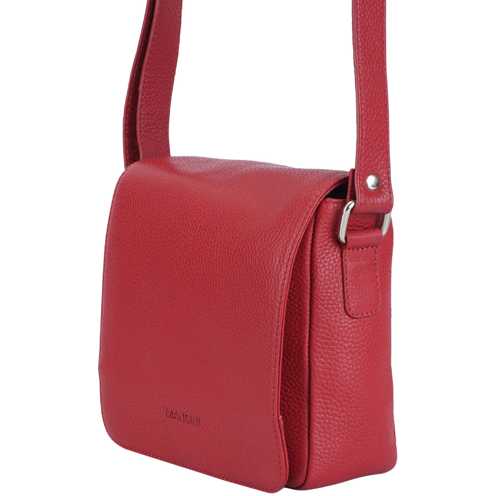 Mancini Pebbled Sac à bandoulière Page HBP1072 | Cuir - Dealorys