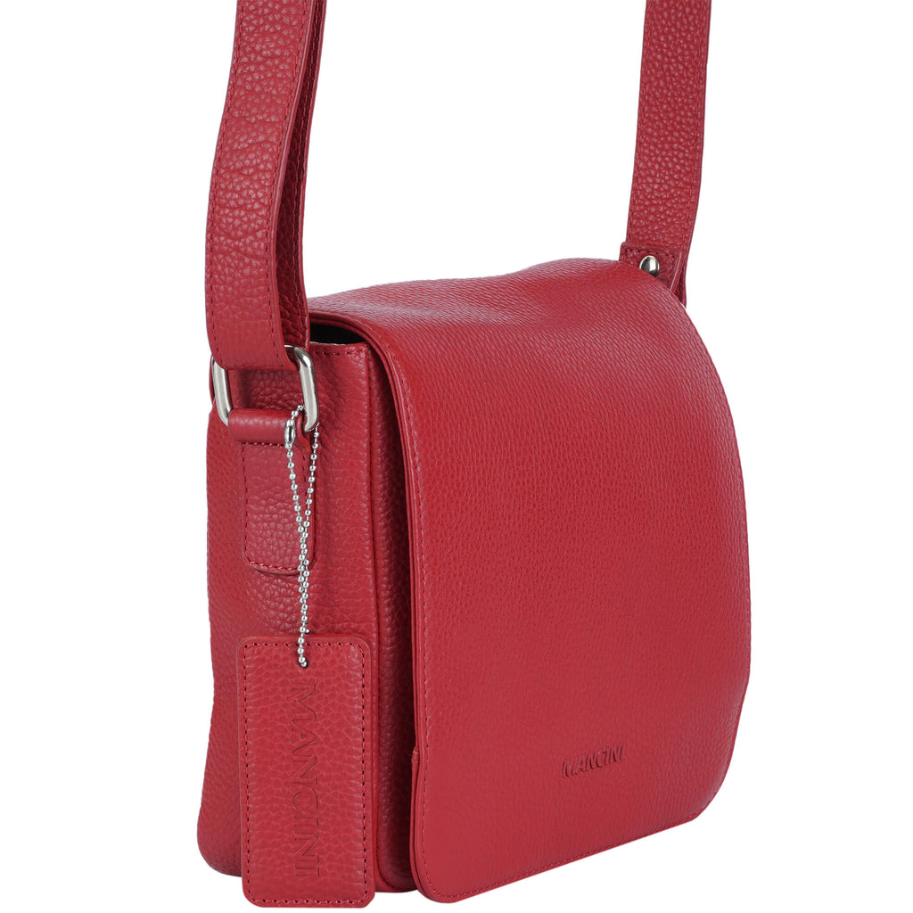 Mancini Pebbled Sac à bandoulière Page HBP1072 | Cuir - Dealorys