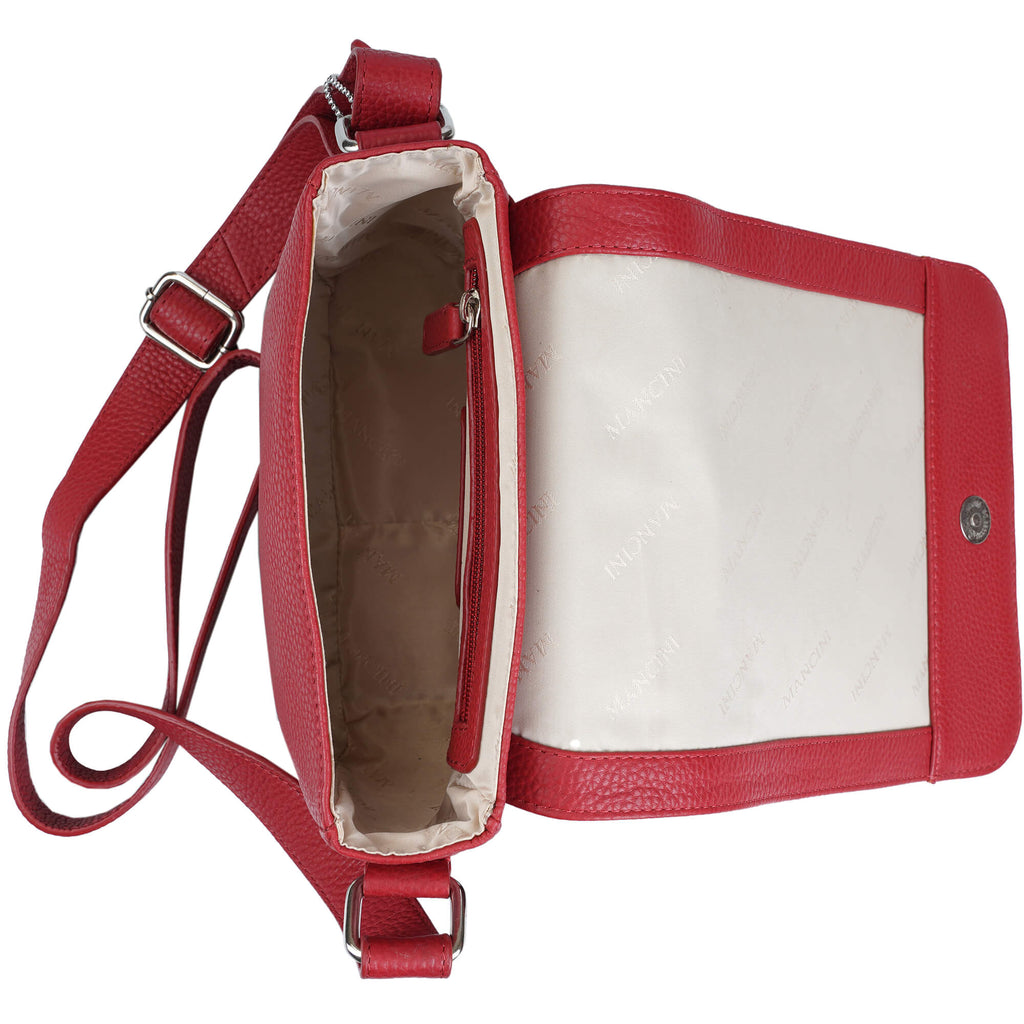 Mancini Pebbled Sac à bandoulière Page HBP1072 | Cuir - Dealorys