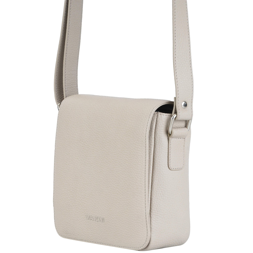 Mancini Pebbled Sac à bandoulière Page HBP1072 | Cuir - Dealorys