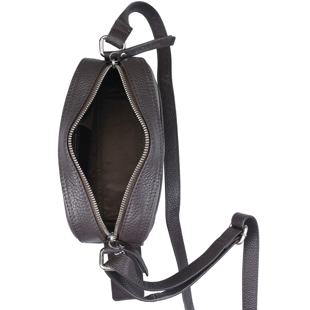 Mancini Pebbled Sac à bandoulière porté croisé Clara PBH1067 | Cuir - Dealorys