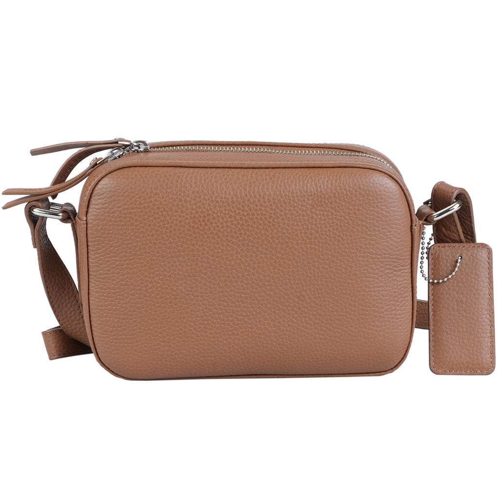 Mancini Pebbled Sac à bandoulière porté croisé Clara PBH1067 | Cuir - Dealorys