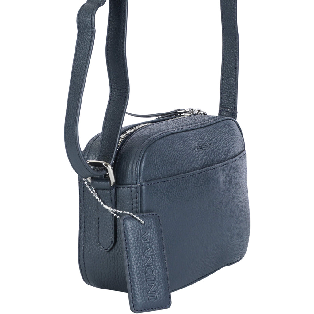 Mancini Pebbled Sac à bandoulière porté croisé Clara PBH1067 | Cuir - Dealorys