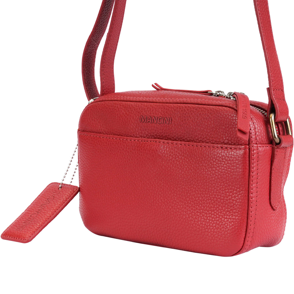 Mancini Pebbled Sac à bandoulière porté croisé Clara PBH1067 | Cuir - Dealorys