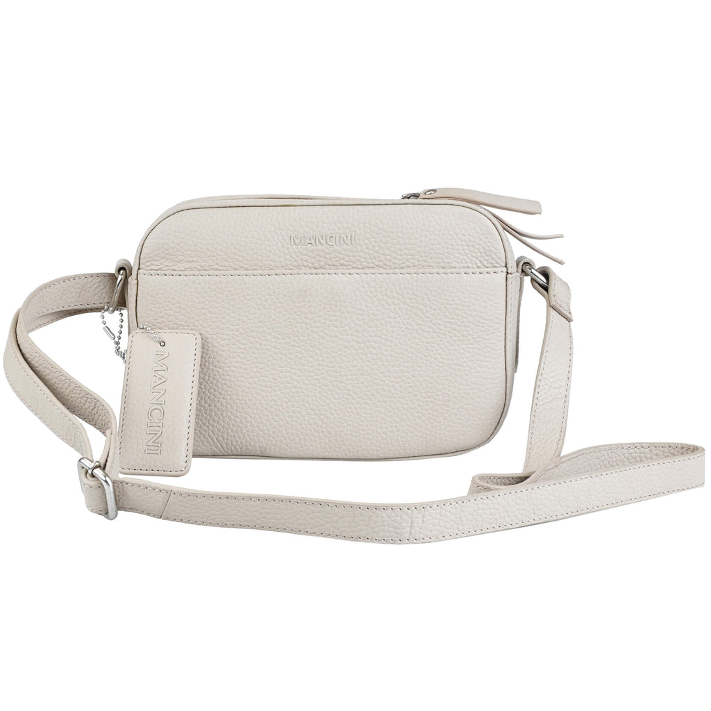 Mancini Pebbled Sac à bandoulière porté croisé Clara PBH1067 | Cuir - Dealorys