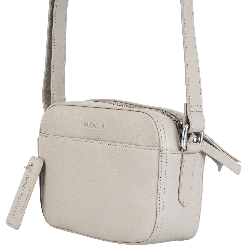 Mancini Pebbled Sac à bandoulière porté croisé Clara PBH1067 | Cuir - Dealorys