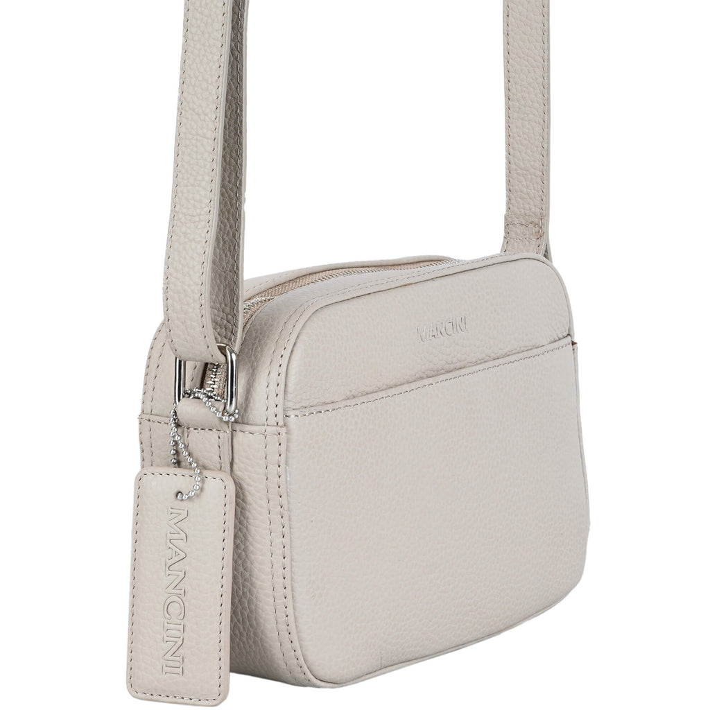 Mancini Pebbled Sac à bandoulière porté croisé Clara PBH1067 | Cuir - Dealorys