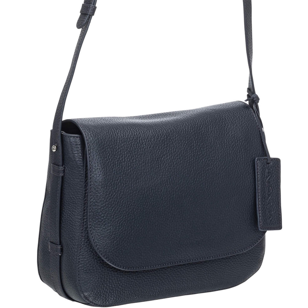 Mancini Pebbled Sac à bandoulière porté croisé Amy HBP1061 | Cuir - Dealorys