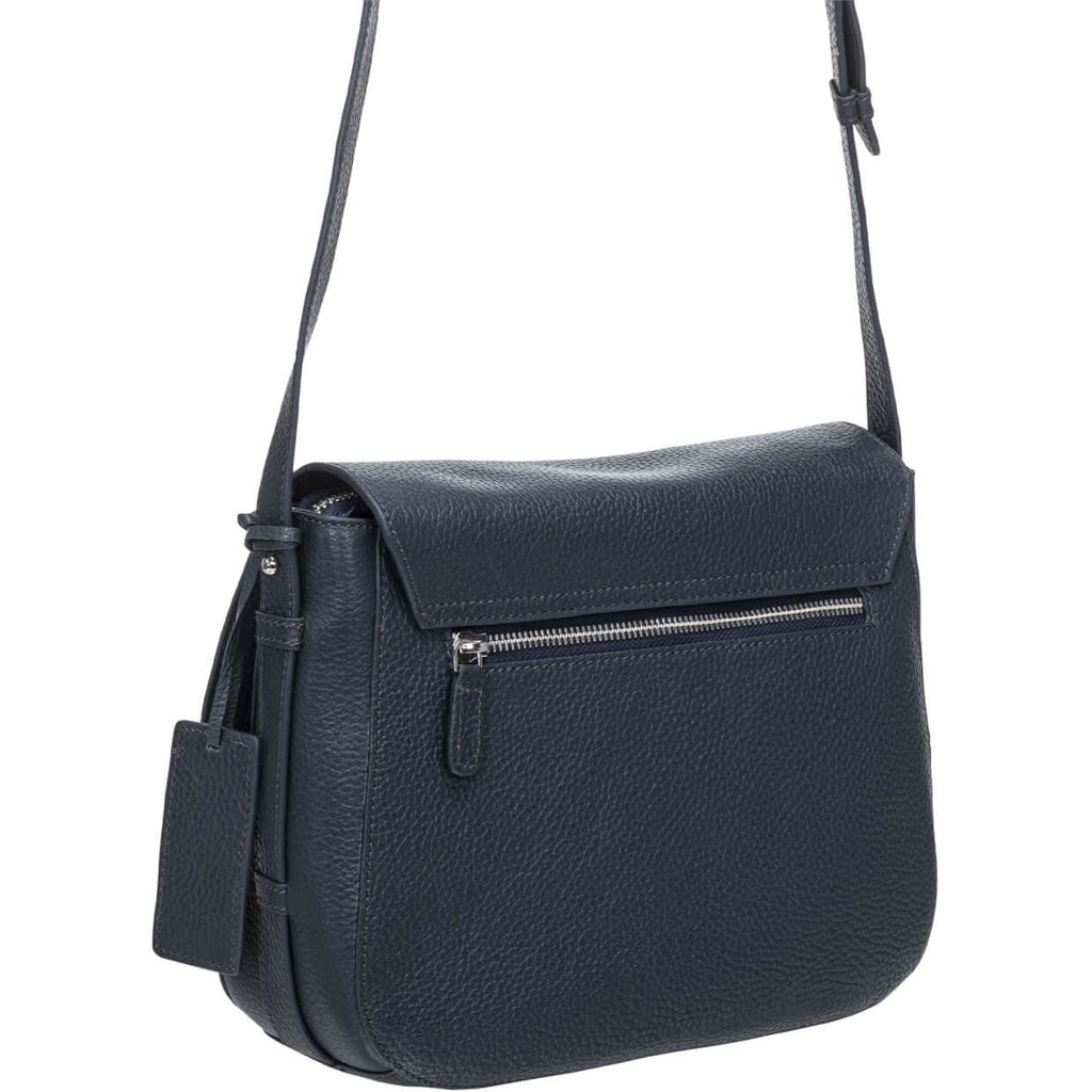 Mancini Pebbled Sac à bandoulière porté croisé Amy HBP1061 | Cuir - Dealorys