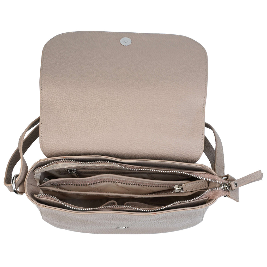 Mancini Pebbled Sac à bandoulière porté croisé Amy HBP1061 | Cuir - Dealorys