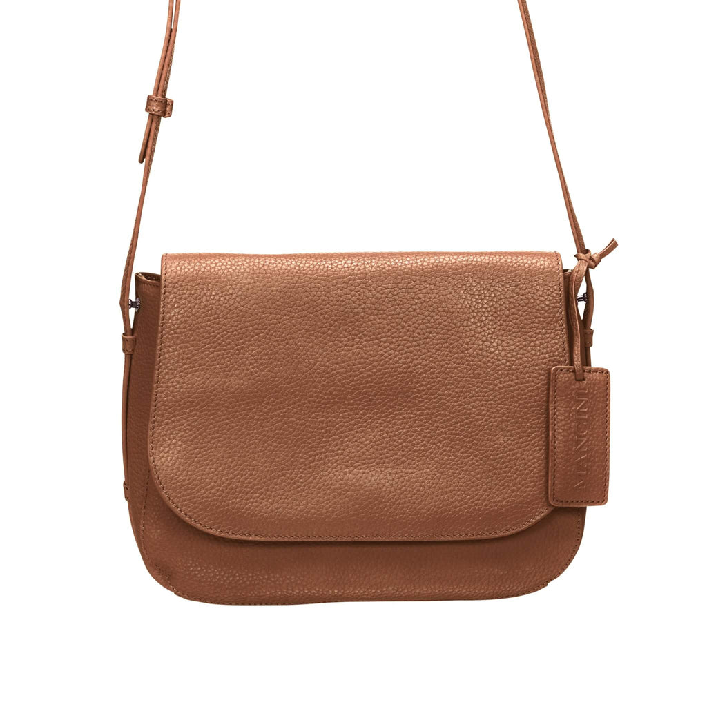 Mancini Pebbled Sac à bandoulière porté croisé Amy HBP1061 | Cuir - Dealorys