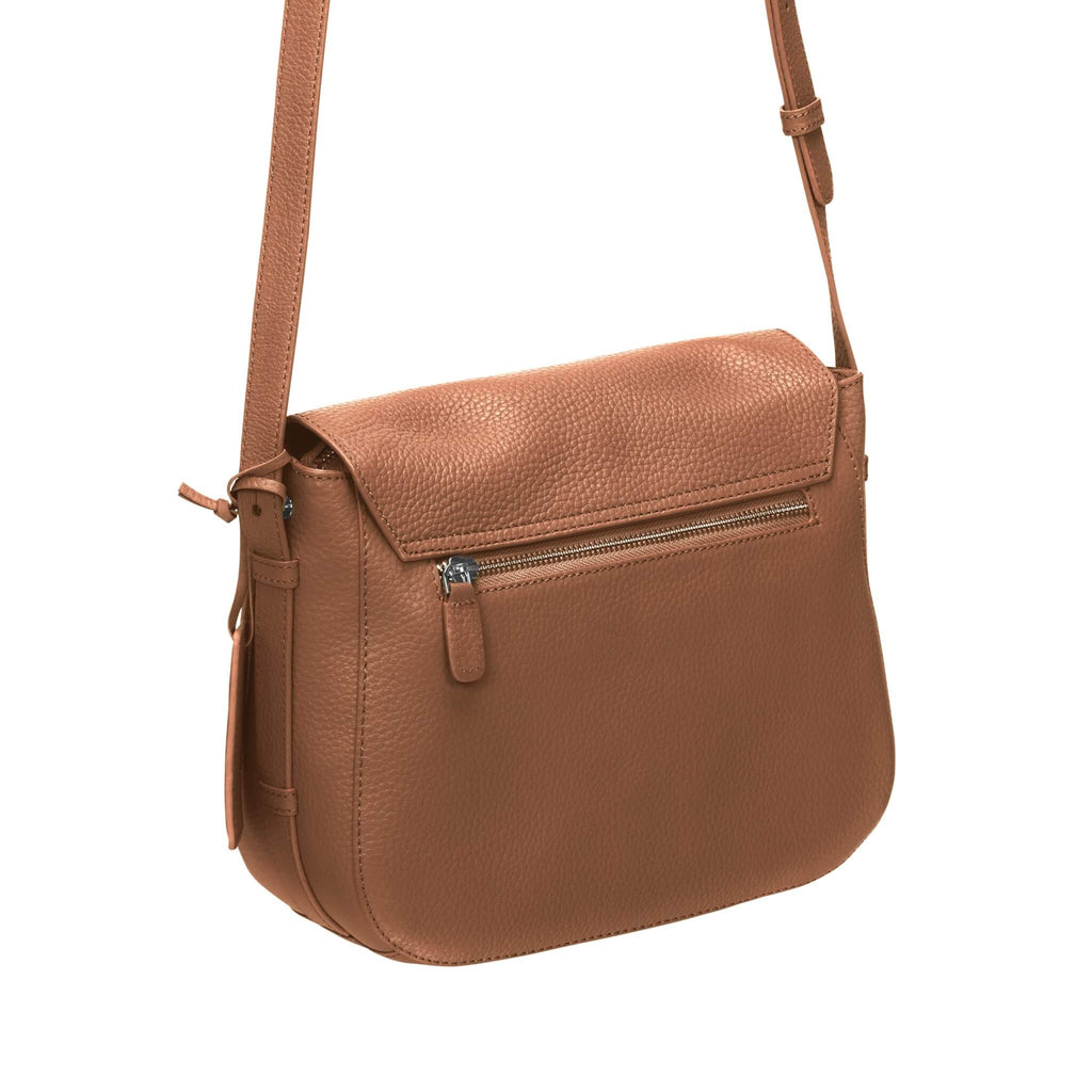 Mancini Pebbled Sac à bandoulière porté croisé Amy HBP1061 | Cuir - Dealorys