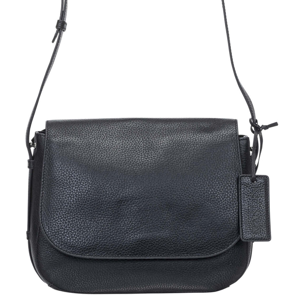 Mancini Pebbled Sac à bandoulière porté croisé Amy HBP1061 | Cuir - Dealorys