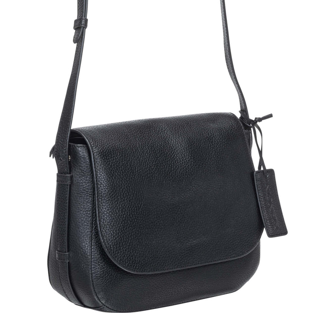 Mancini Pebbled Sac à bandoulière porté croisé Amy HBP1061 | Cuir - Dealorys
