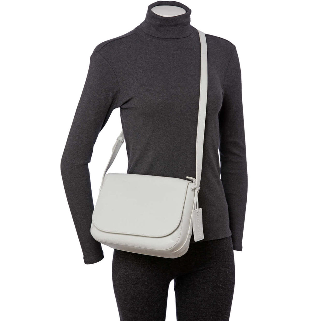 Mancini Pebbled Sac à bandoulière porté croisé Amy HBP1061 | Cuir - Dealorys