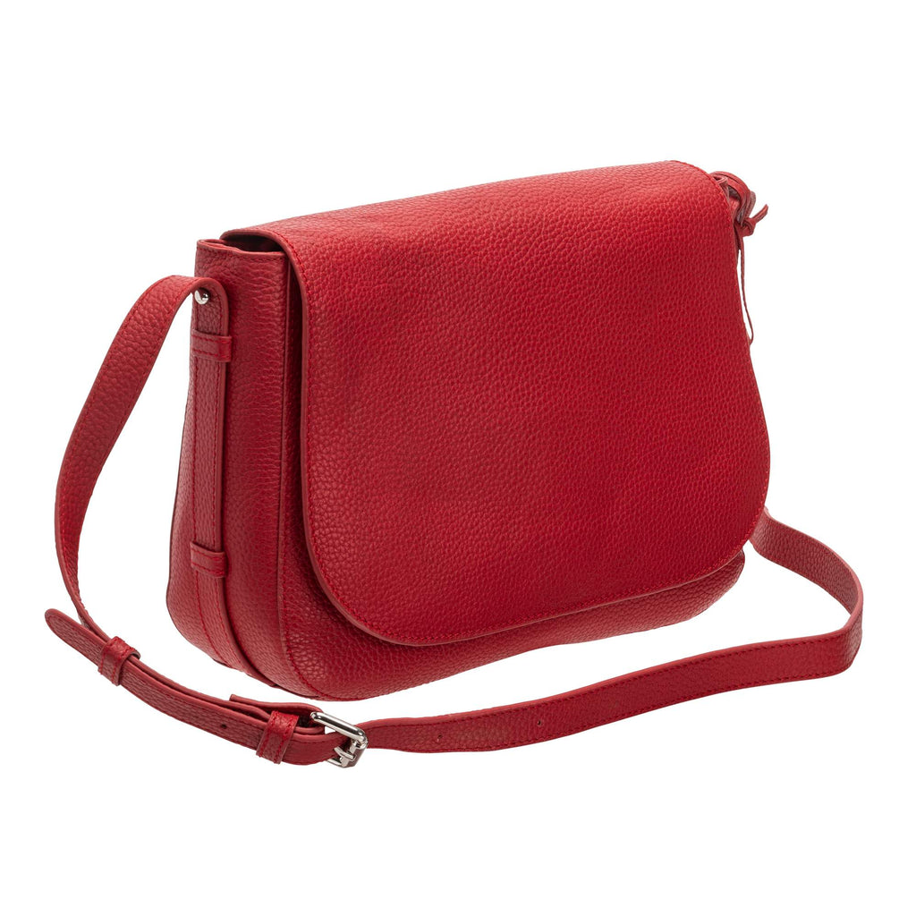 Mancini Pebbled Sac à bandoulière porté croisé Amy HBP1061 | Cuir - Dealorys