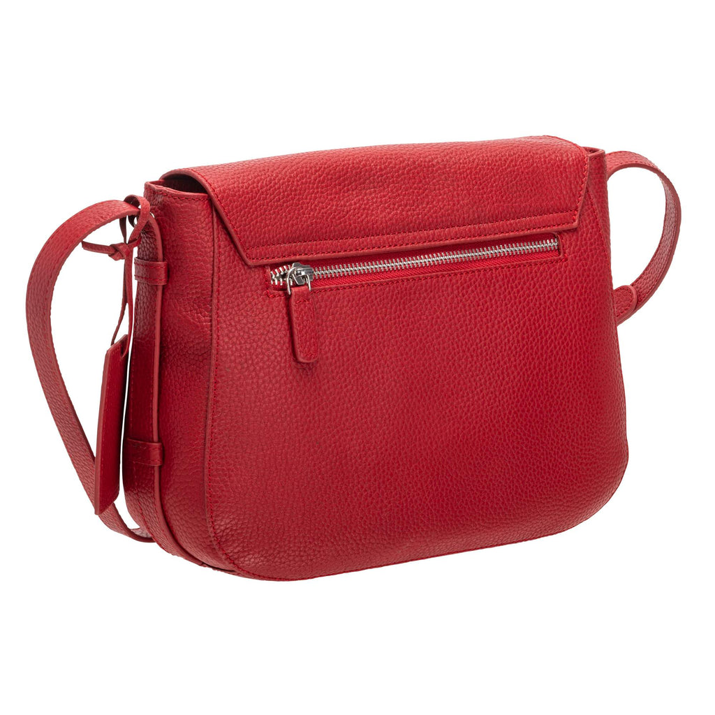Mancini Pebbled Sac à bandoulière porté croisé Amy HBP1061 | Cuir - Dealorys