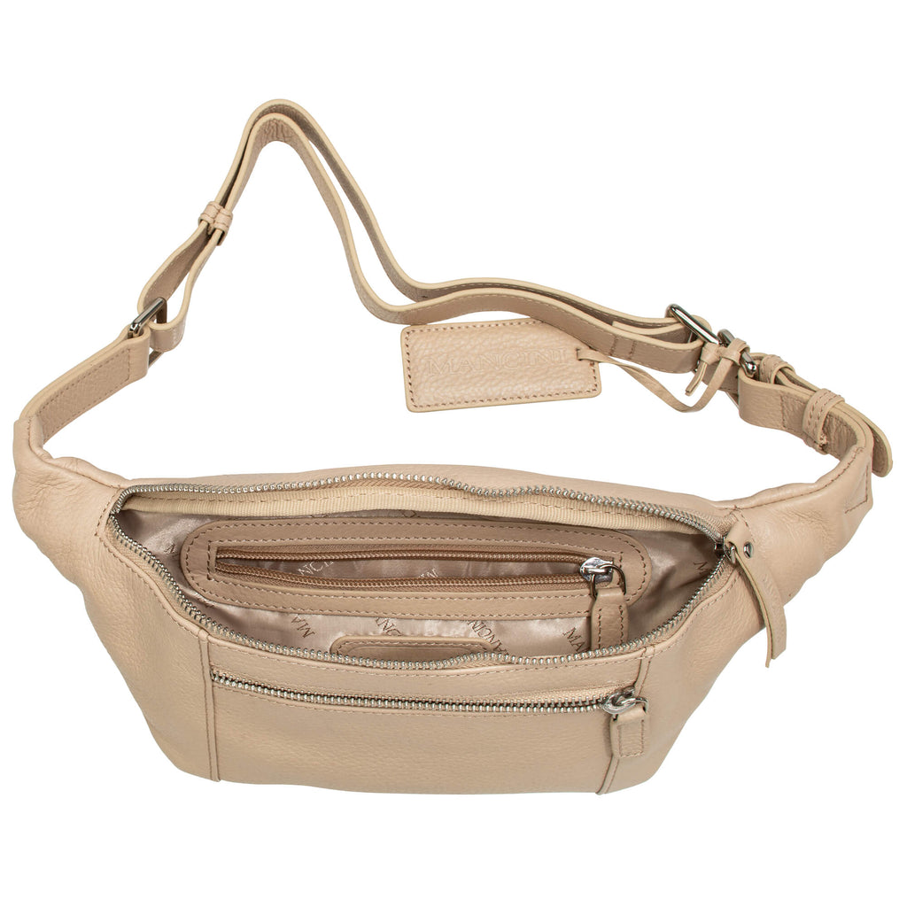 Mancini Pebbled Sac à taille 10211 | Cuir - Dealorys