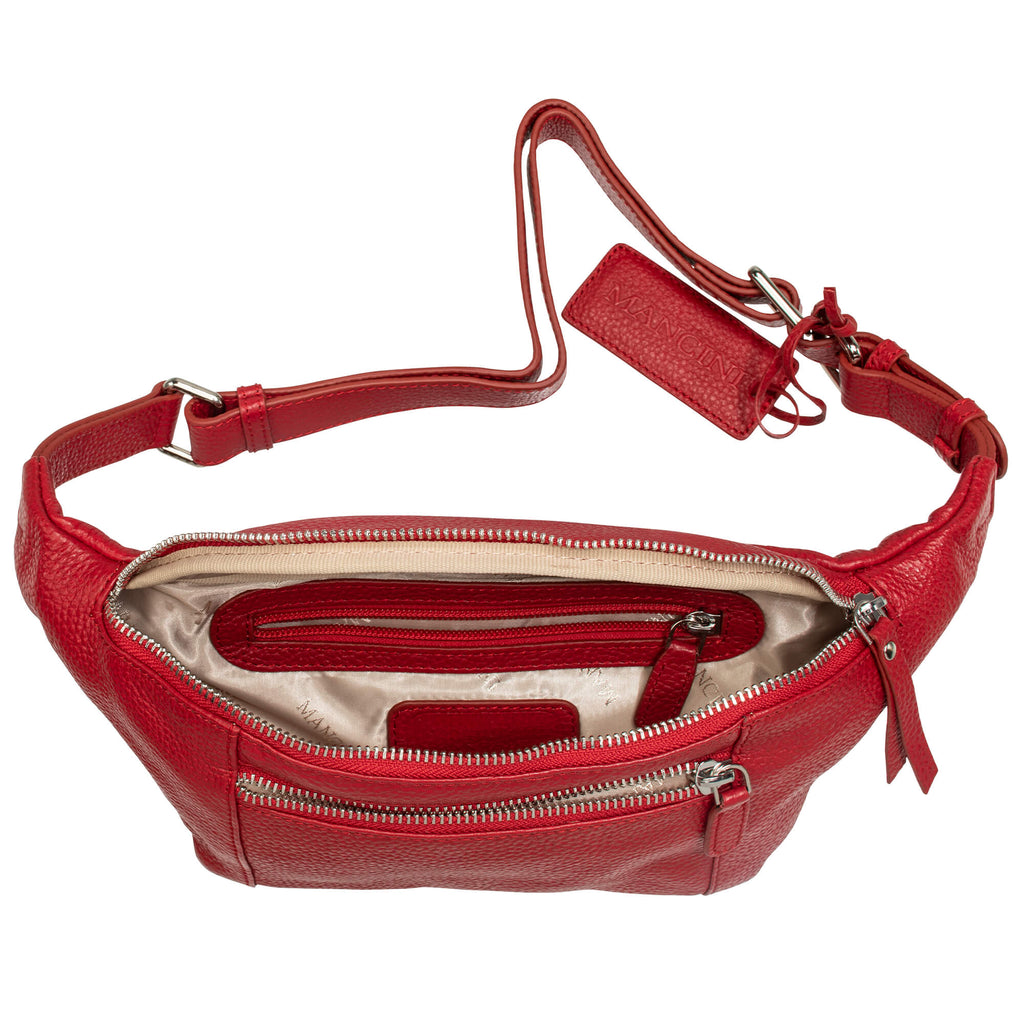 Mancini Pebbled Sac à taille 10211 | Cuir - Dealorys