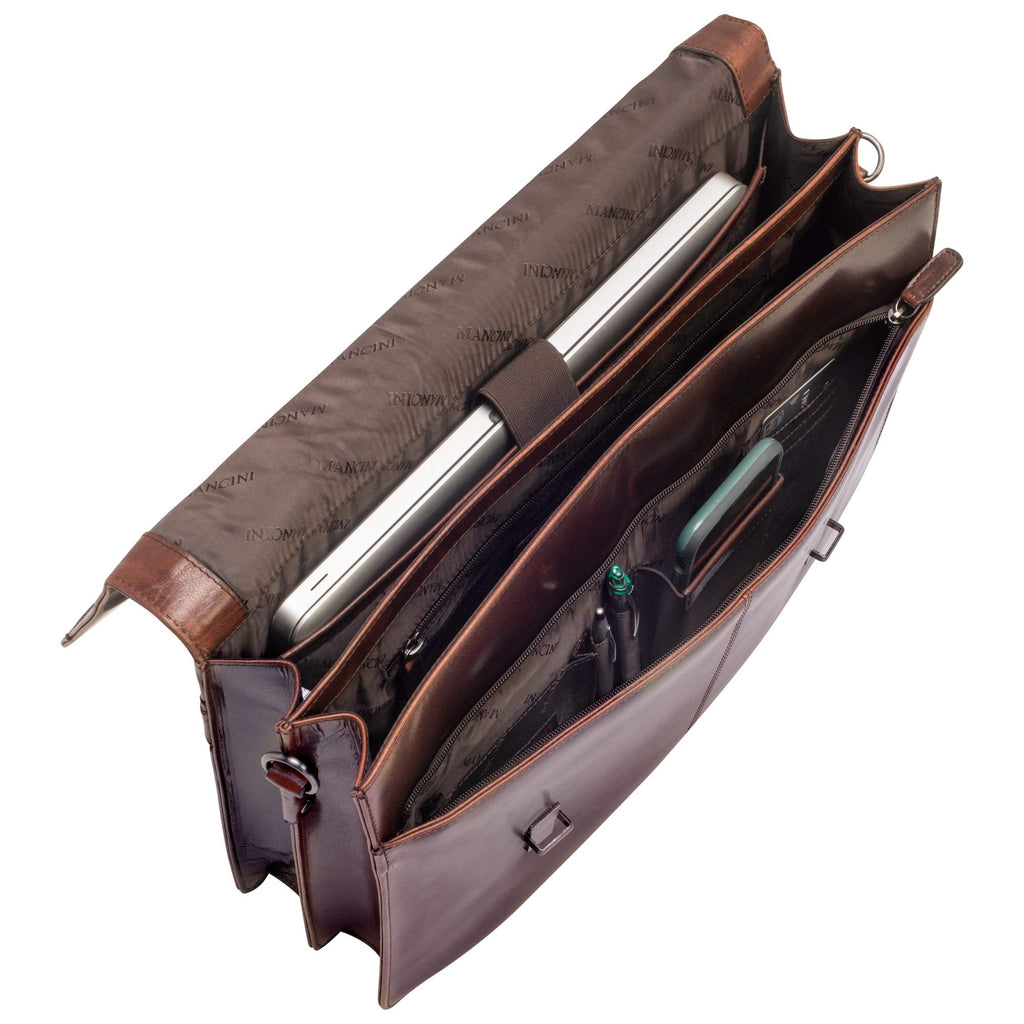Mancini Porte-Document pour Portable 15.6po 99-5434 | Cuir - Dealorys