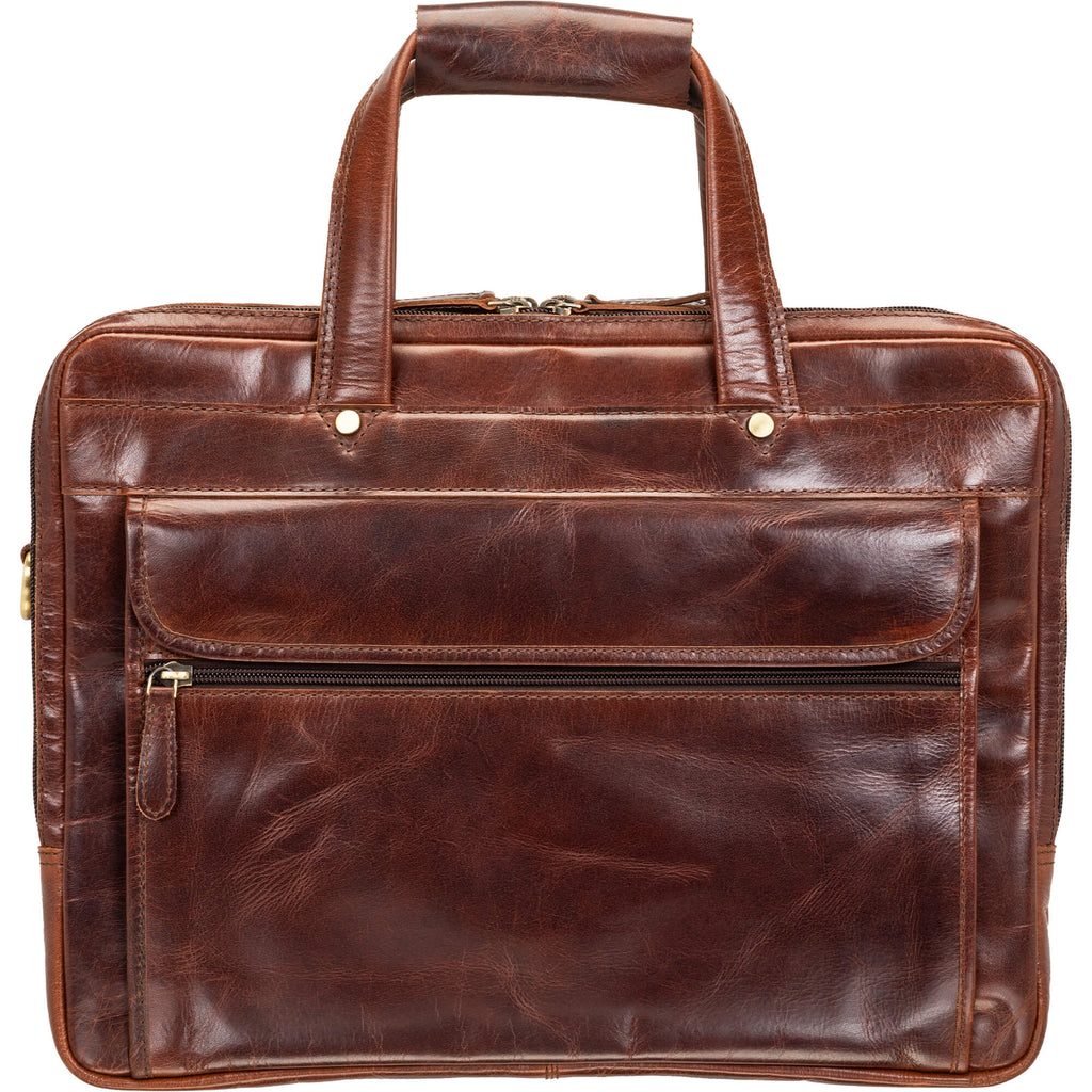 Mancini Porte-documents Buffalo à trois compartiments pour portable 15.6 po 23-3523 | Cuir - Dealorys