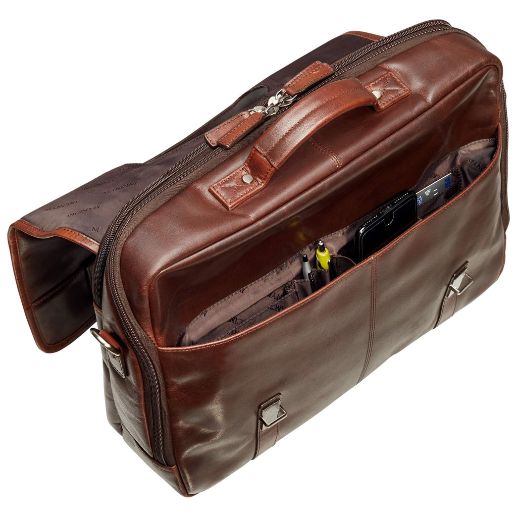 Mancini Porte-documents à deux compartiments pour portable 99-54232 | Cuir - Dealorys