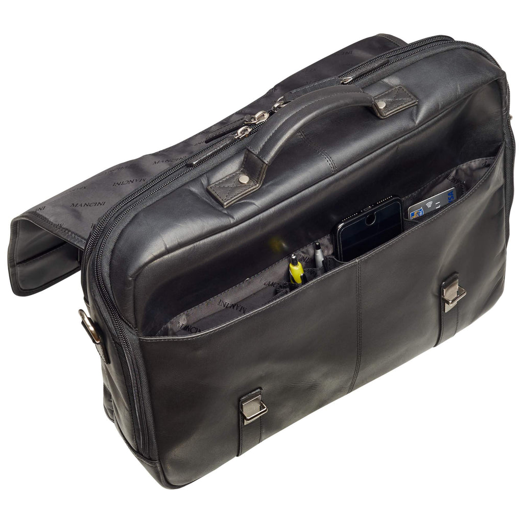 Mancini Porte-documents à deux compartiments pour portable 99-54232 | Cuir - Dealorys