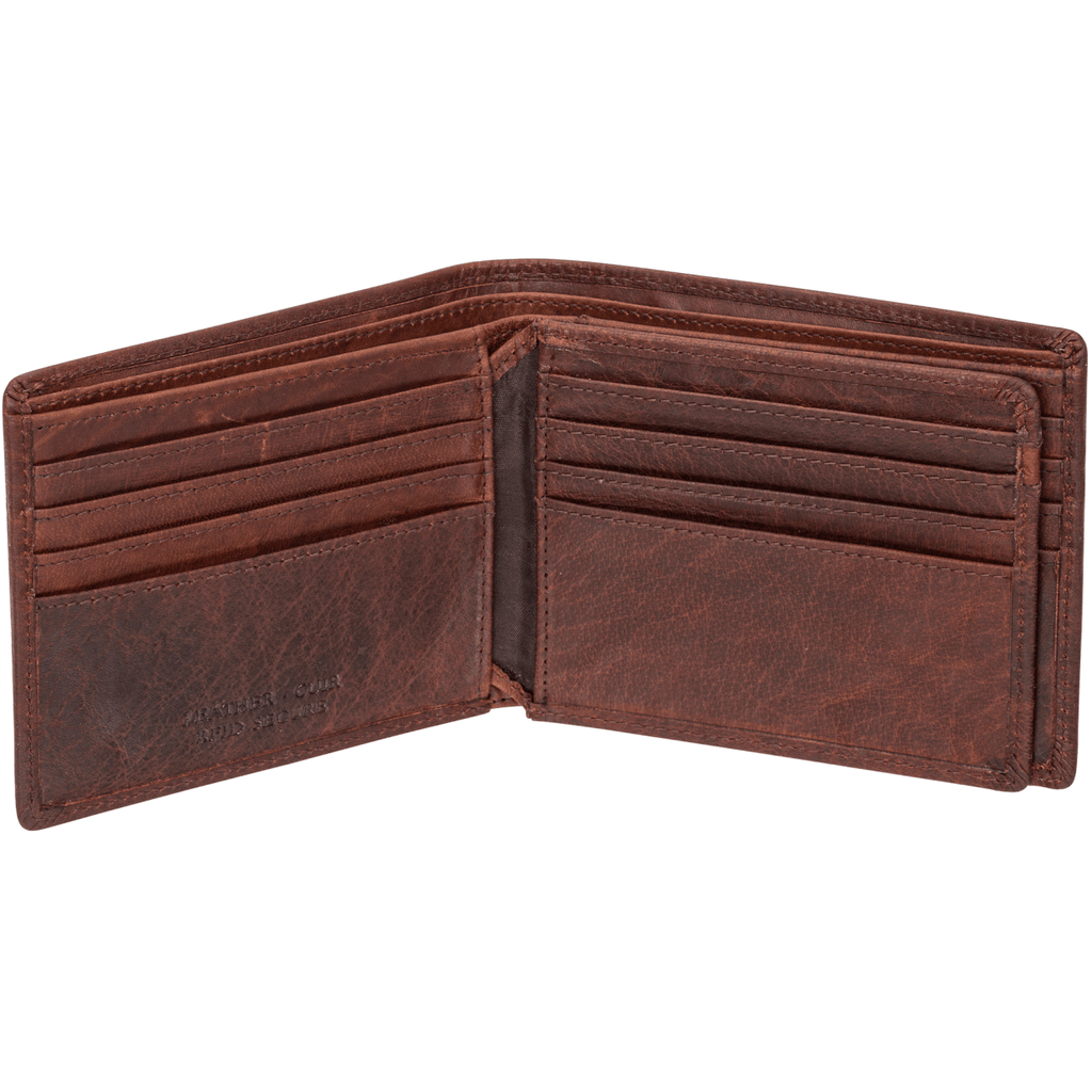 Mancini Portefeuille RFID avec volet au centre 99-54153 | Cuir Buffalo - Dealorys