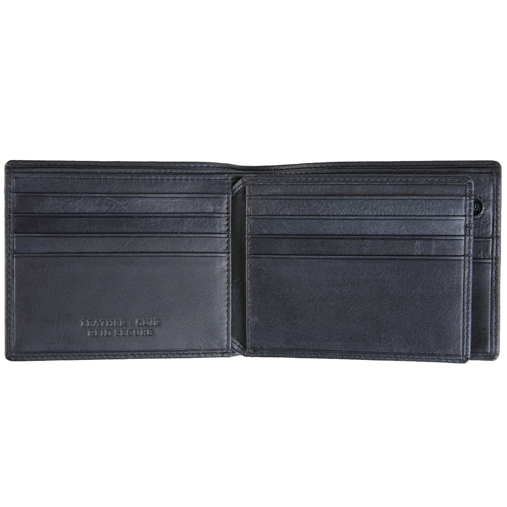 Mancini Portefeuille RFID avec volet au centre et pochette pour la monnaie 2020183 | Cuir - Dealorys