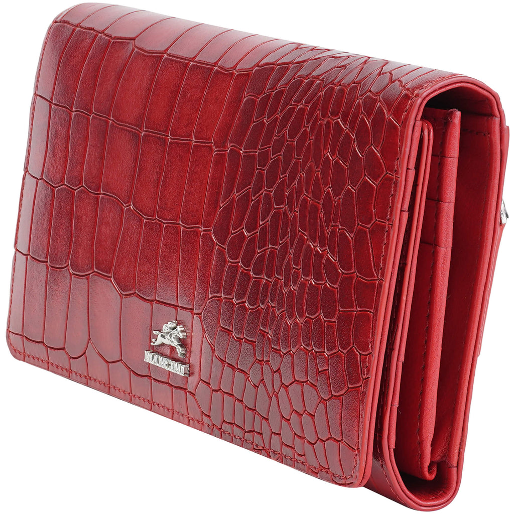 Mancini Portefeuille Trifold Croco2 RFID 6900296 | Cuir - Dealorys