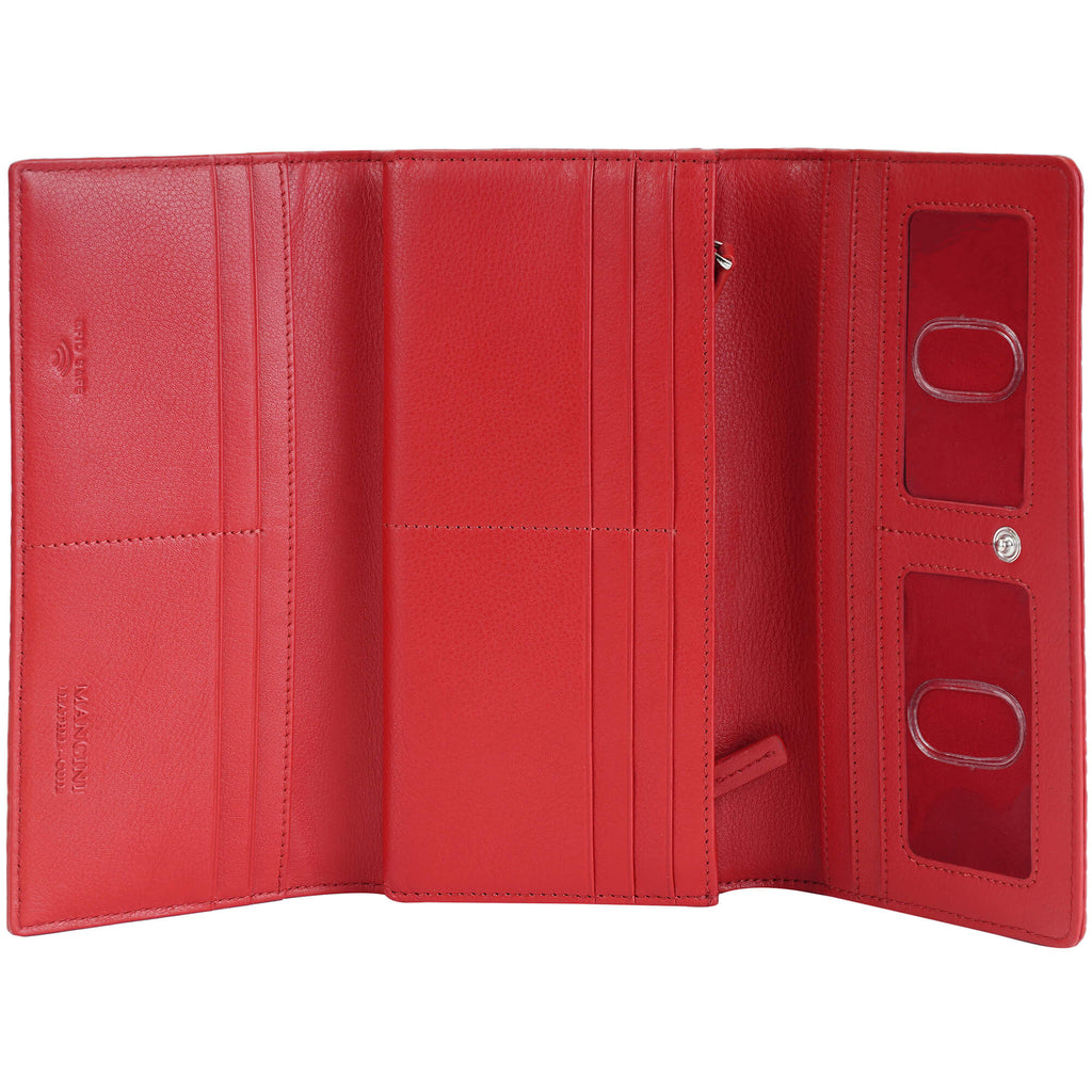 Mancini Portefeuille Trifold Croco2 RFID 6900296 | Cuir - Dealorys