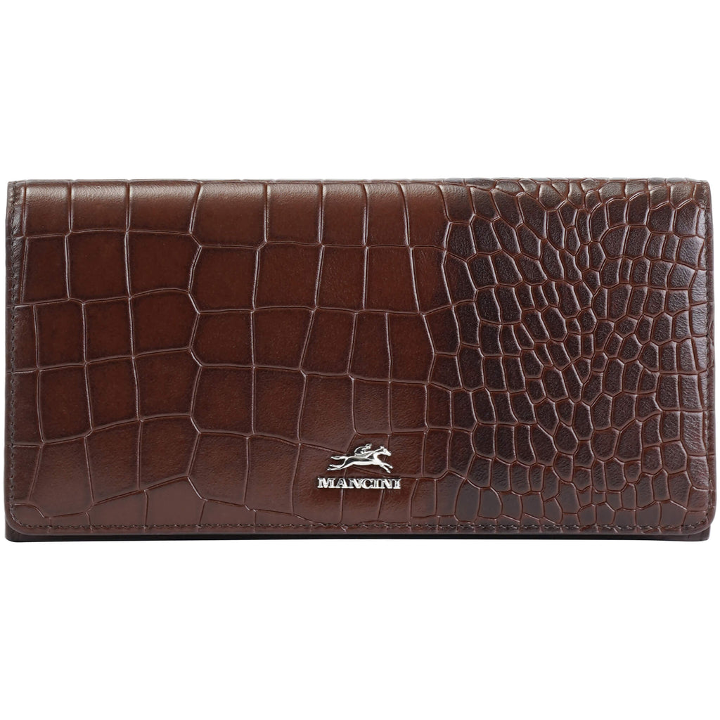 Mancini Portefeuille Trifold Croco2 RFID 6900296 | Cuir - Dealorys