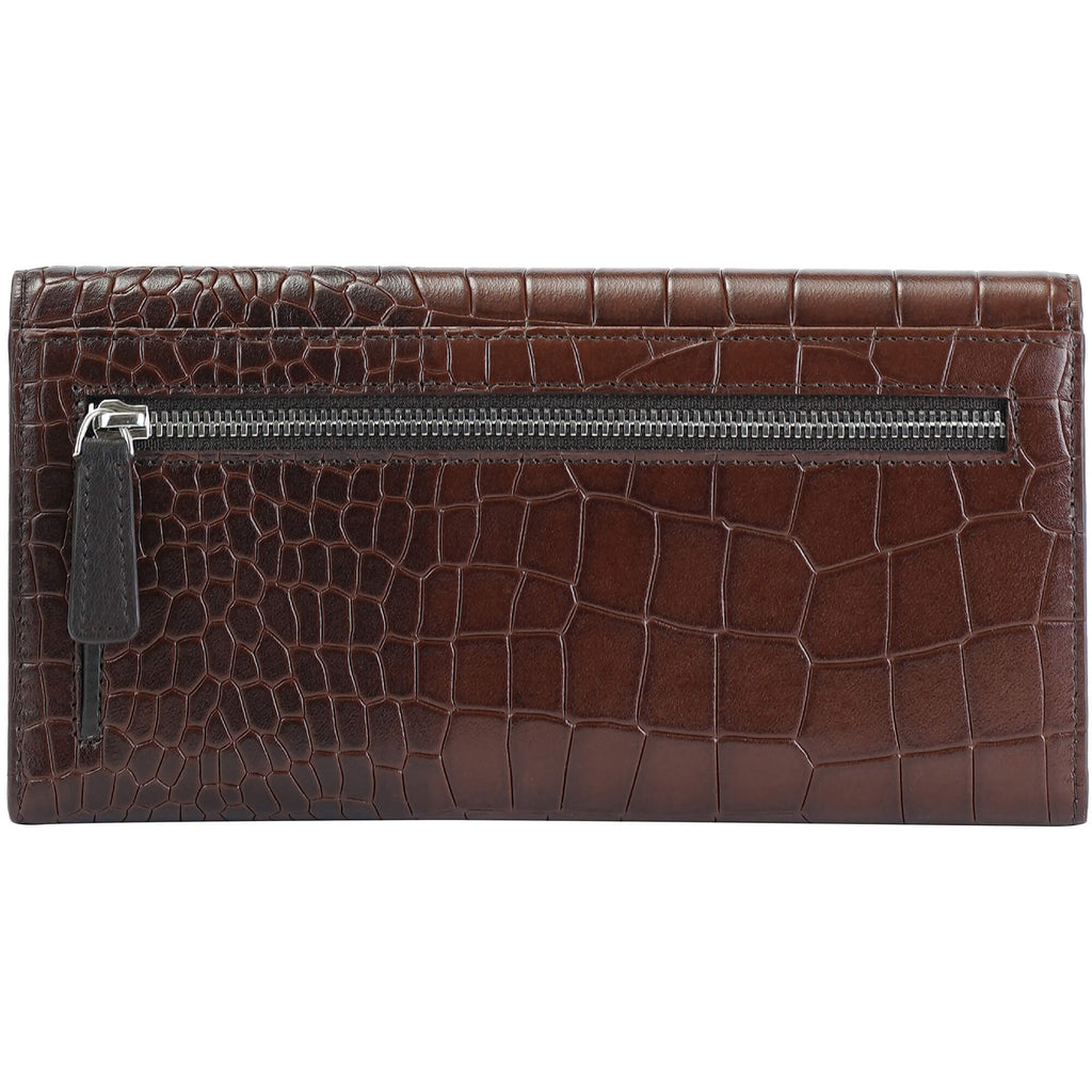 Mancini Portefeuille Trifold Croco2 RFID 6900296 | Cuir - Dealorys