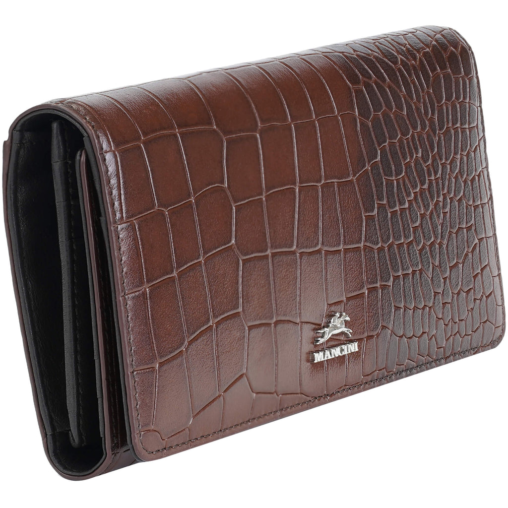 Mancini Portefeuille Trifold Croco2 RFID 6900296 | Cuir - Dealorys