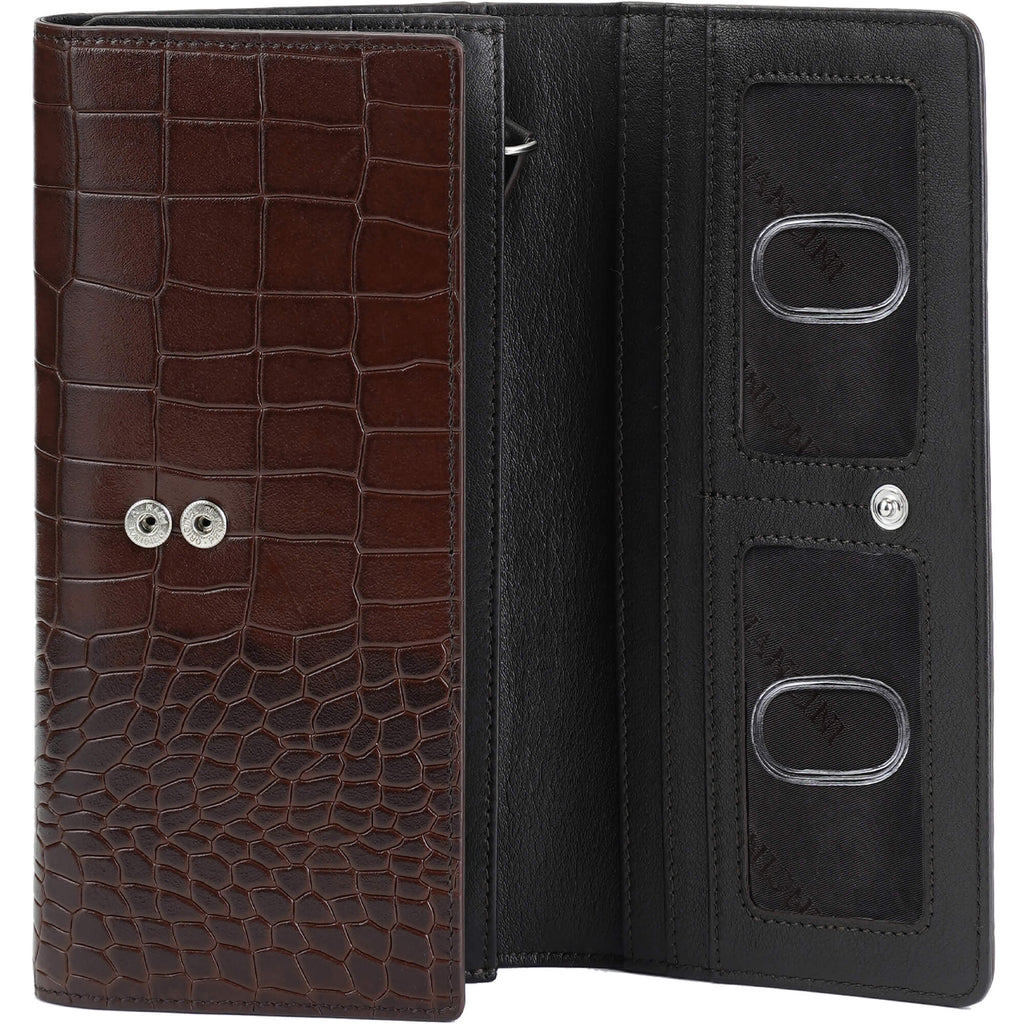 Mancini Portefeuille Trifold Croco2 RFID 6900296 | Cuir - Dealorys