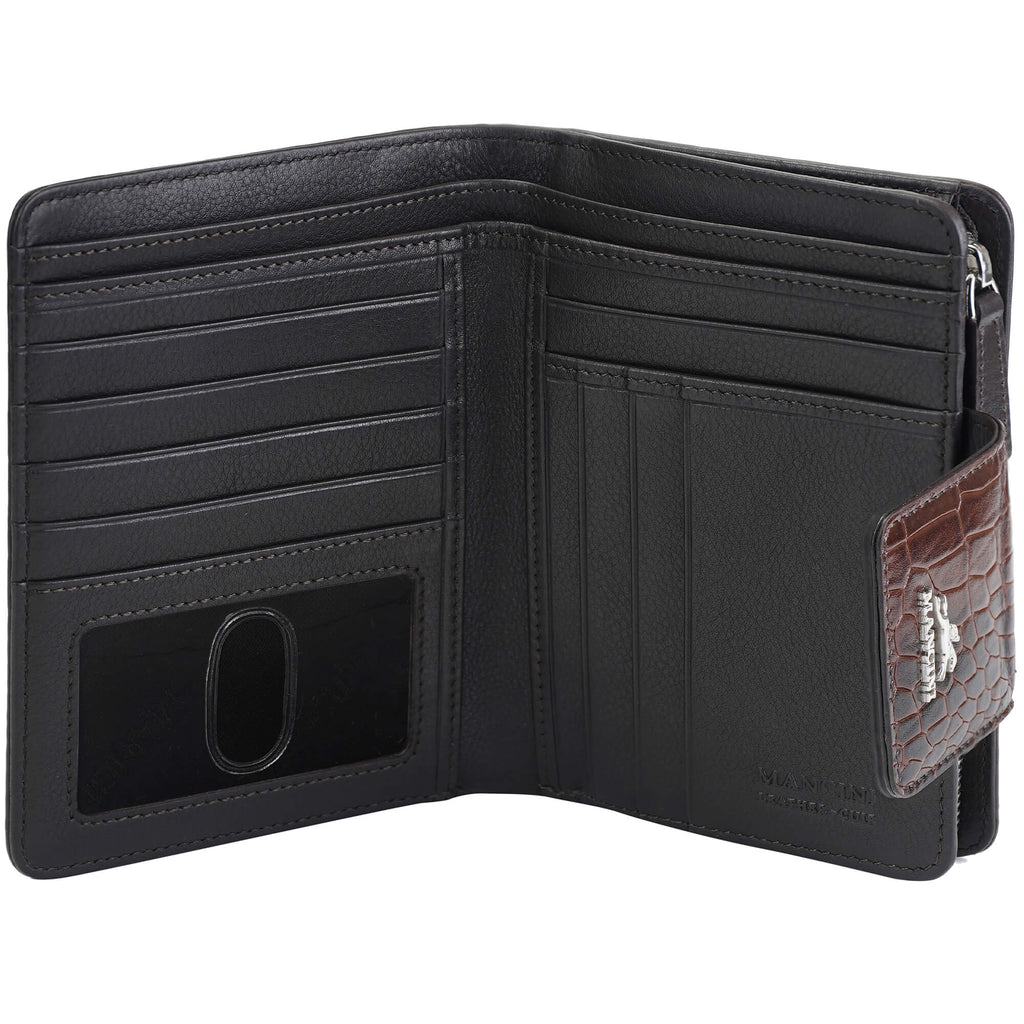 Mancini Portefeuille d’embrayage moyen Croco2 RFID 6900371 | Cuir - Dealorys