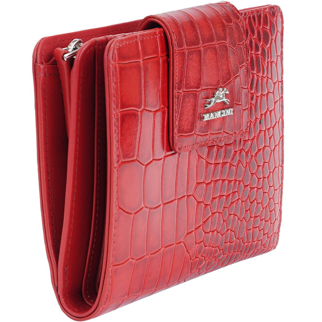 Mancini Portefeuille d’embrayage moyen Croco2 RFID 6900371 | Cuir - Dealorys