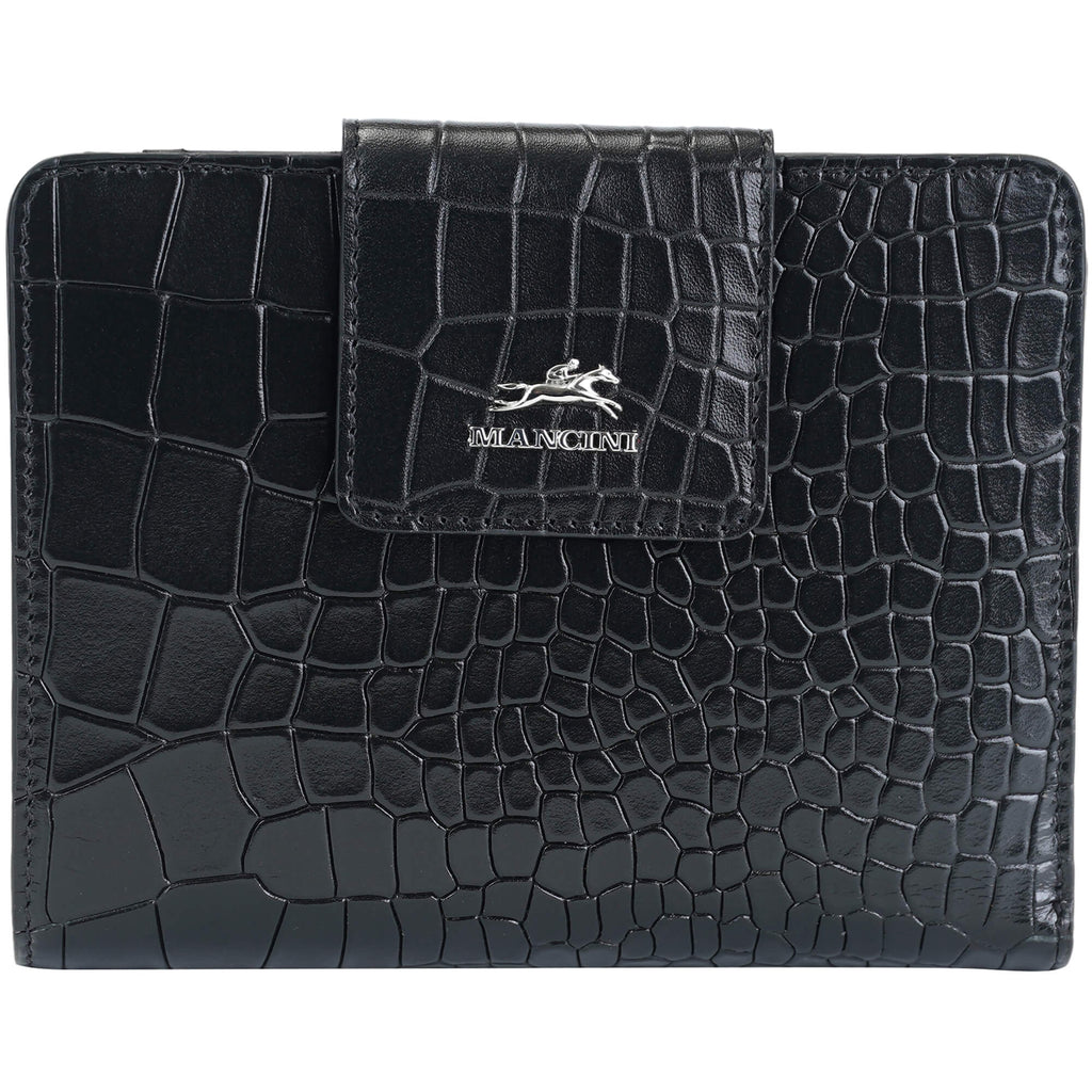 Mancini Portefeuille d’embrayage moyen Croco2 RFID 6900371 | Cuir - Dealorys