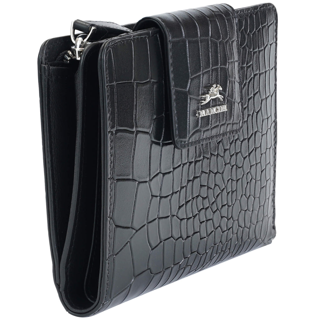 Mancini Portefeuille d’embrayage moyen Croco2 RFID 6900371 | Cuir - Dealorys