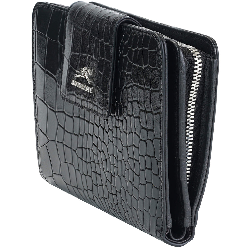 Mancini Portefeuille d’embrayage moyen Croco2 RFID 6900371 | Cuir - Dealorys