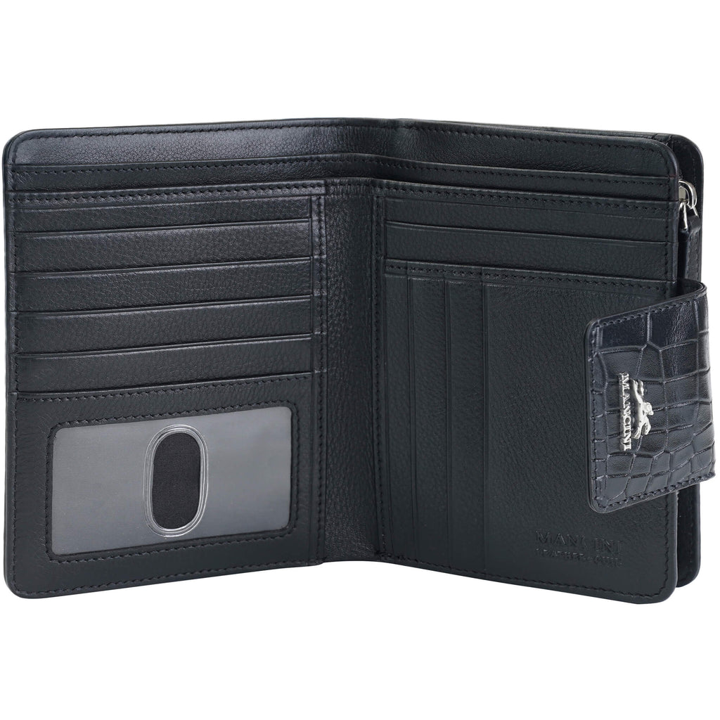 Mancini Portefeuille d’embrayage moyen Croco2 RFID 6900371 | Cuir - Dealorys