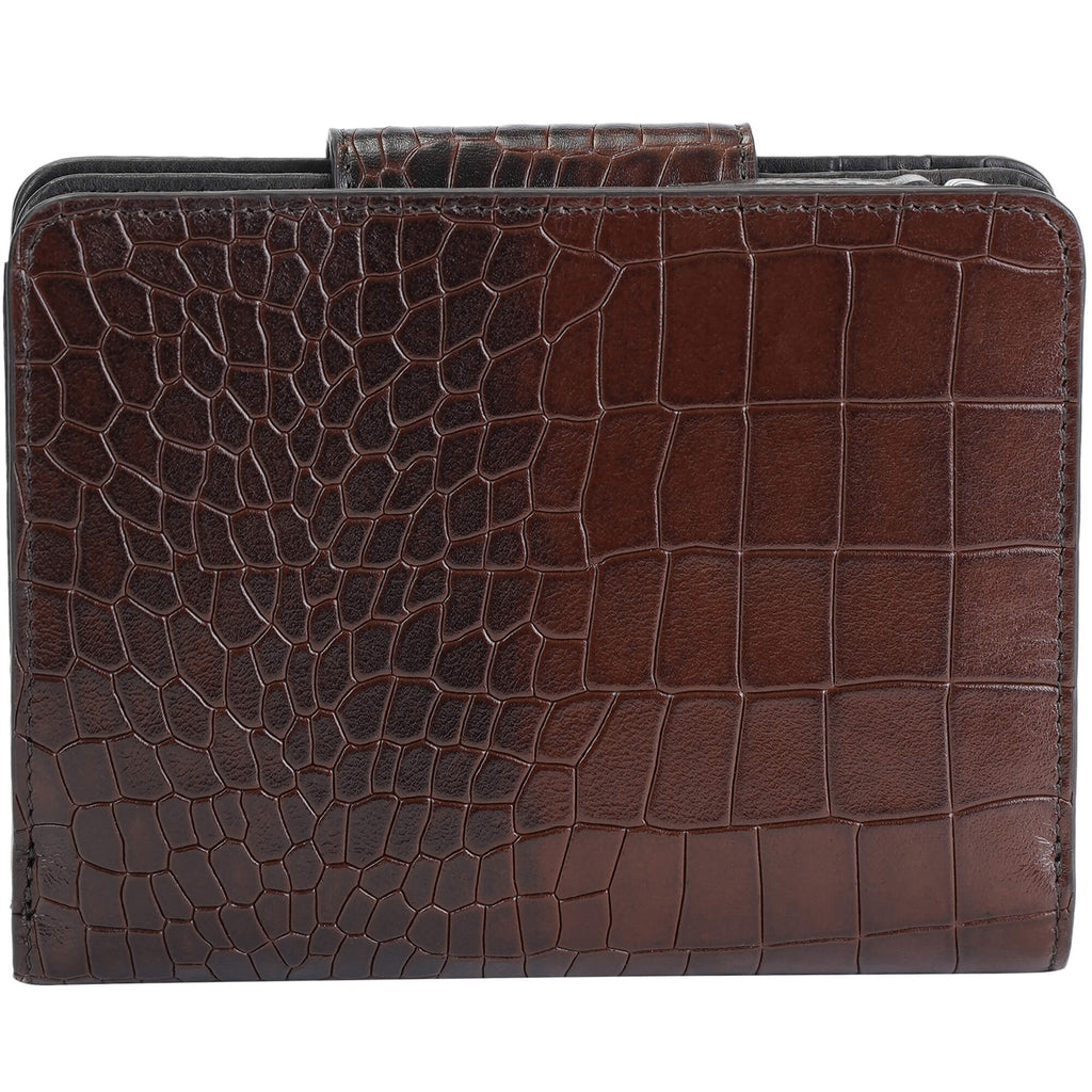 Mancini Portefeuille d’embrayage moyen Croco2 RFID 6900371 | Cuir - Dealorys