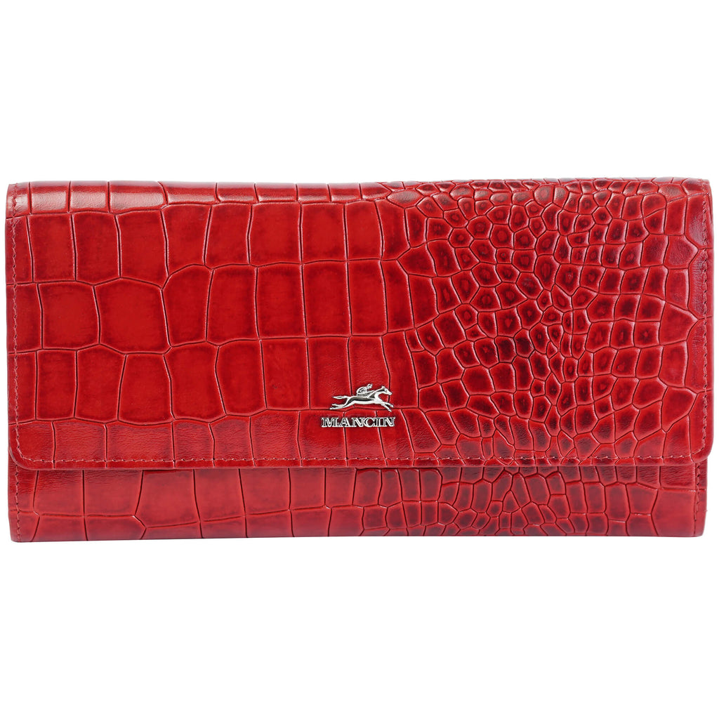 Mancini Portefeuille quadripliant Croco2 RFID 6900369 | Cuir - Dealorys