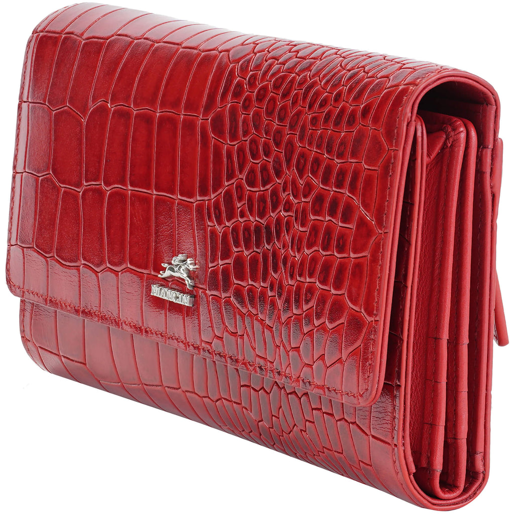 Mancini Portefeuille quadripliant Croco2 RFID 6900369 | Cuir - Dealorys