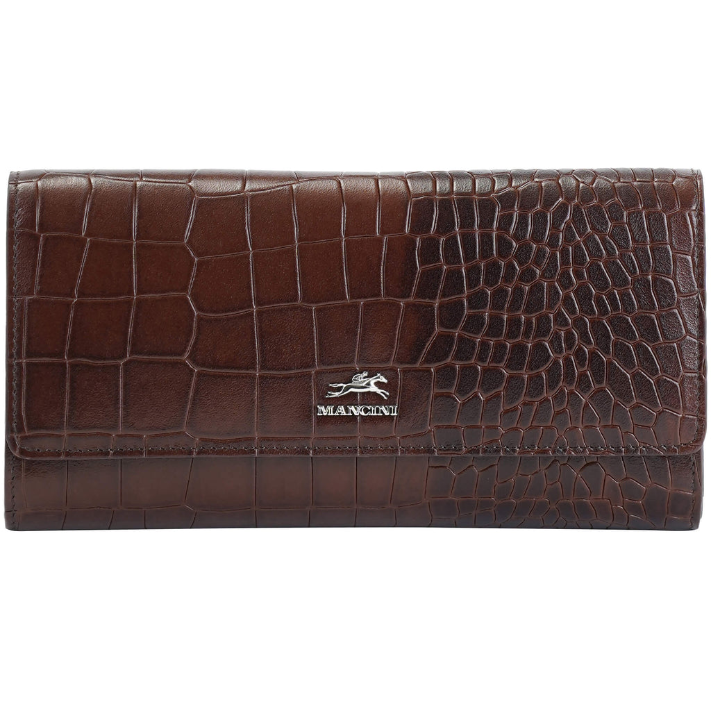 Mancini Portefeuille quadripliant Croco2 RFID 6900369 | Cuir - Dealorys