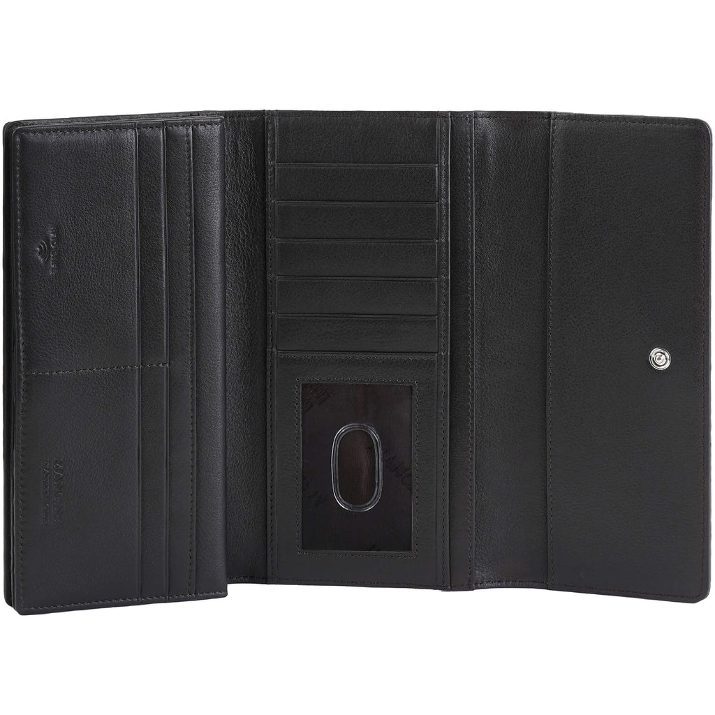 Mancini Portefeuille quadripliant Croco2 RFID 6900369 | Cuir - Dealorys