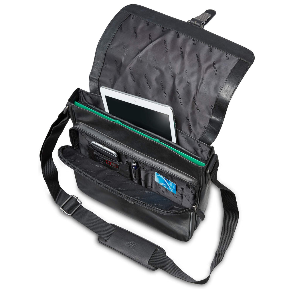 Mancini Sac messager pour 12 po. portable / tablette 99-5463 | Cuir - Dealorys