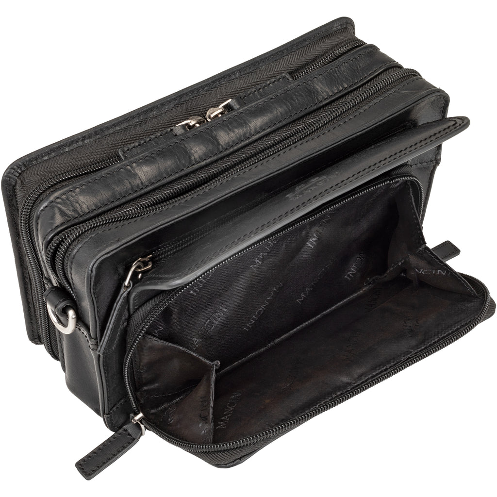 Mancini Sac unisex avec organisateur zippée 99-5409 | Cuir - Dealorys