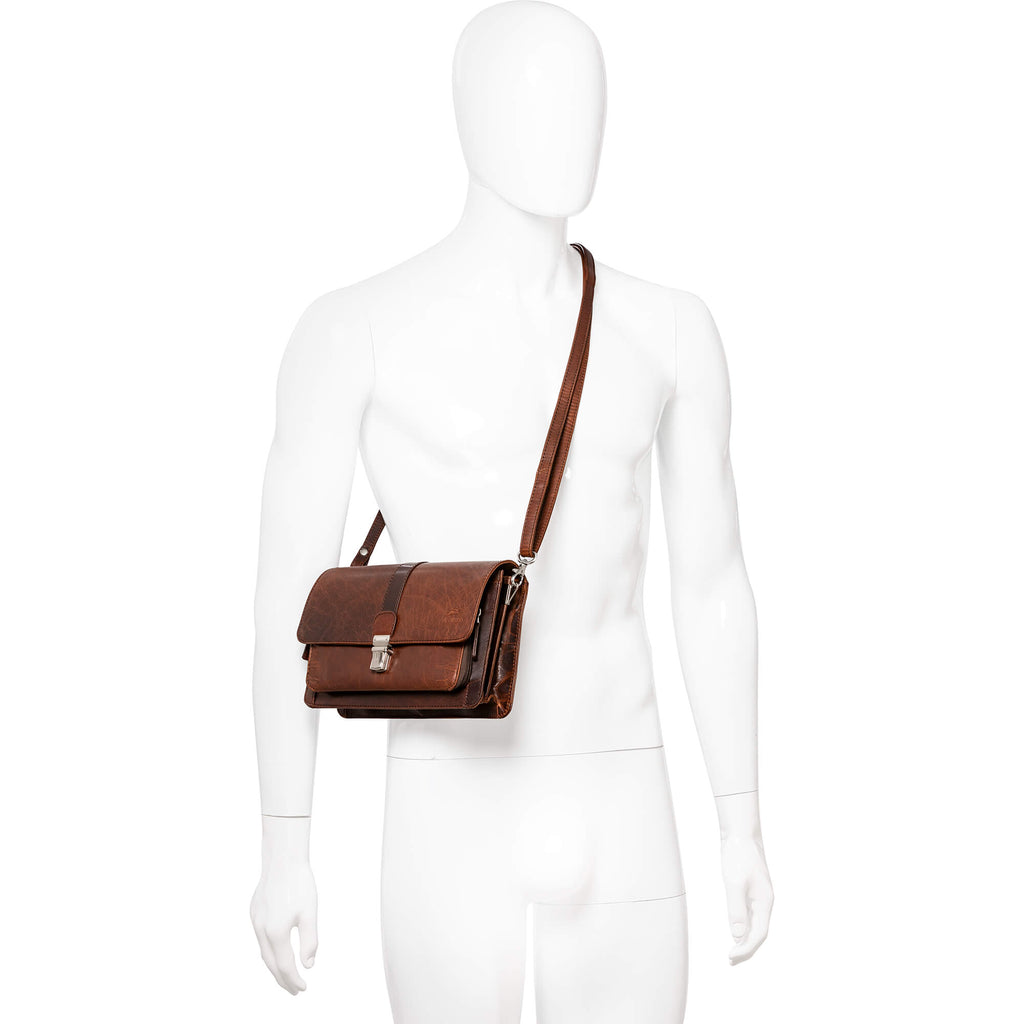 Mancini Sac unisexe Buffalo avec organisateur 99-5405 | Cuir - Dealorys